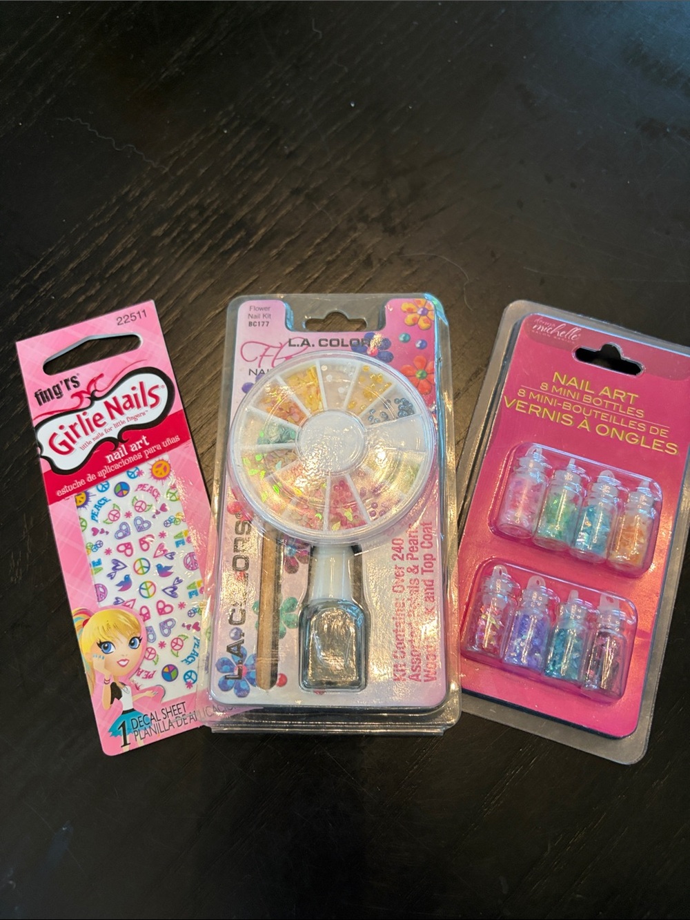 Y2K Girlie Nails Nail Art Kit with Pink Accents by